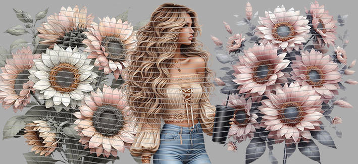 16oz Sunflower Girl-SU-239